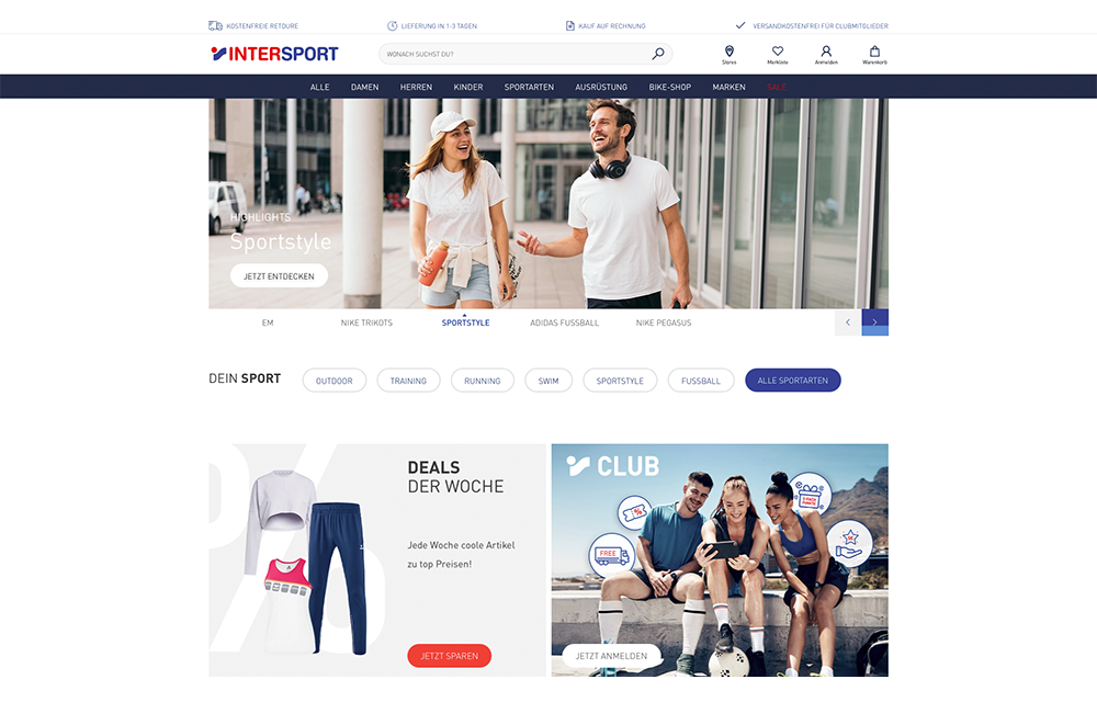Modal Bild Intersport Marktplatz intersport.de